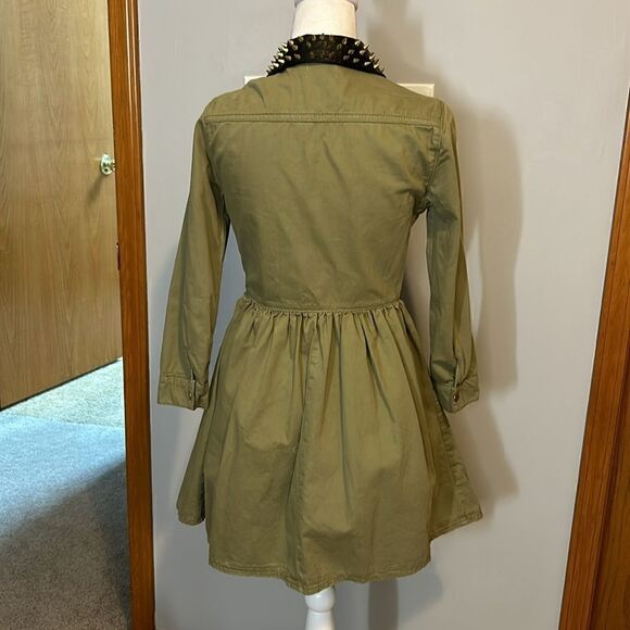 RARE TOPSHOP studded collar mini dress size 4 - Picture 6 of 10